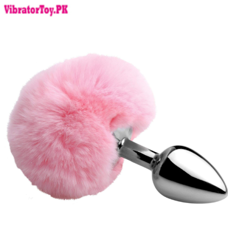 Fluffy Bunny Tail Anal Plug