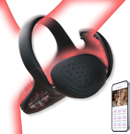 Penis Ring Vibrator With 10 Vibrations For Men